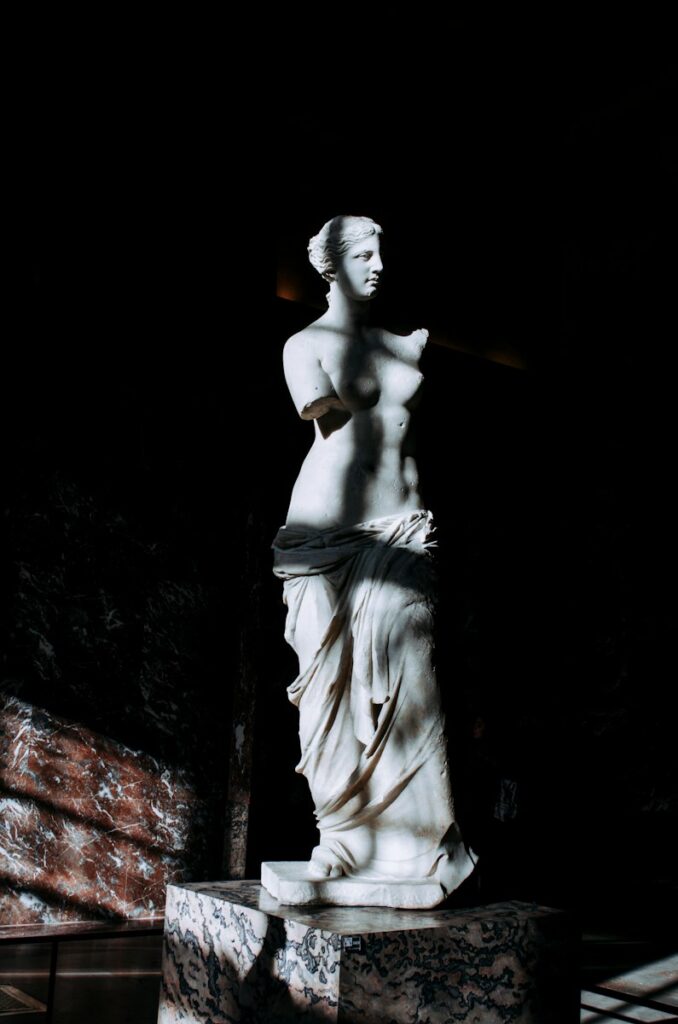 woman white statue