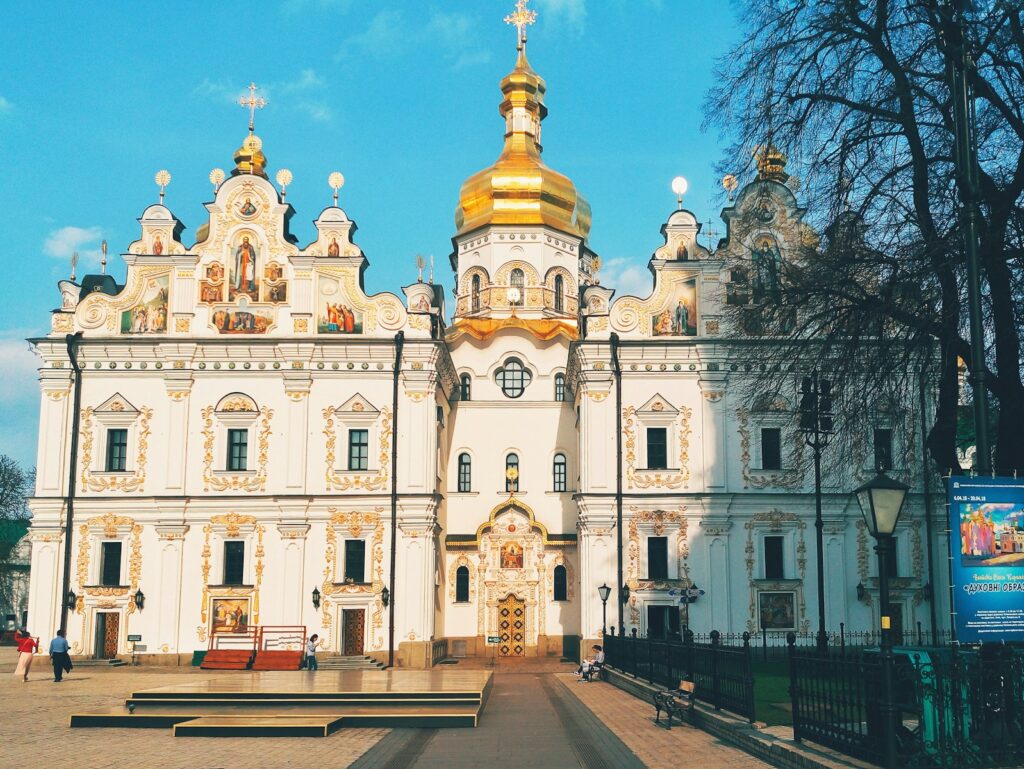 white and gold cathedral