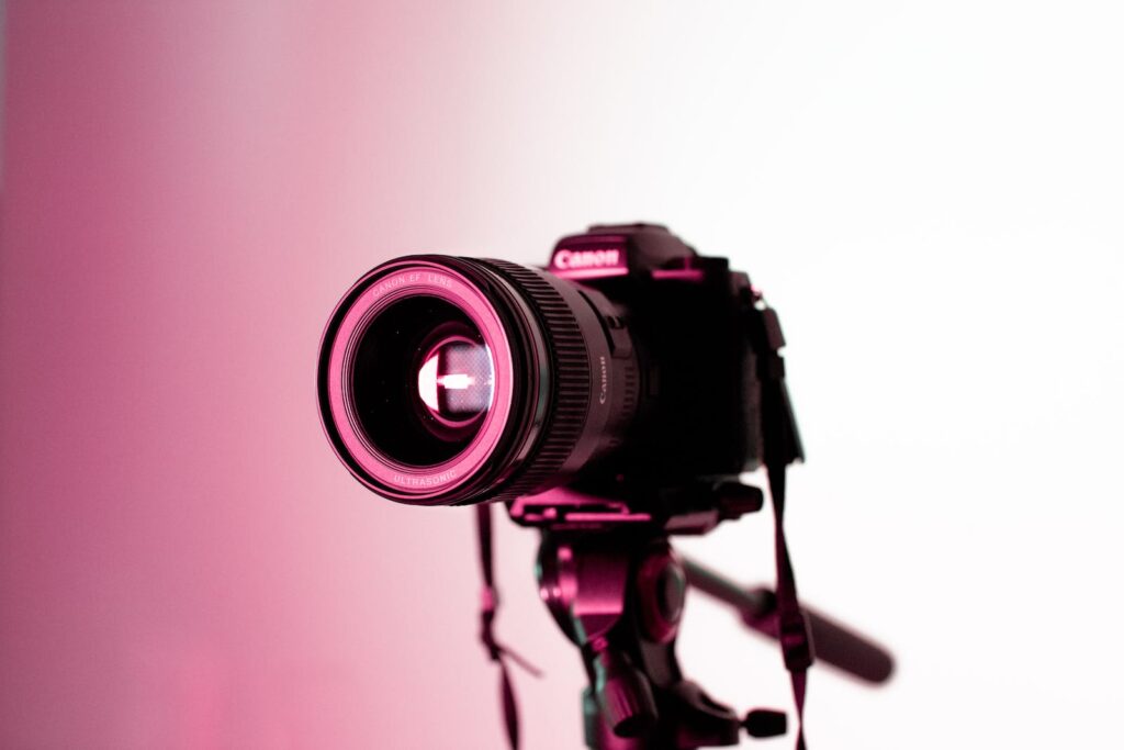 Close-Up Photo of DSLR Camera