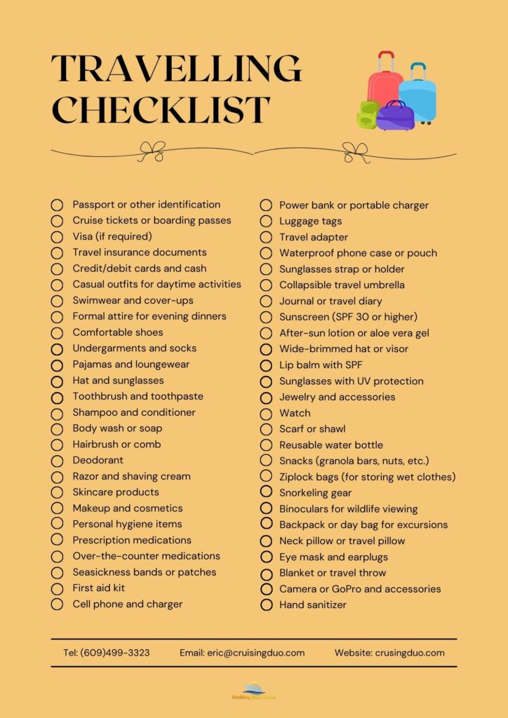 Cruise Packing Checklist